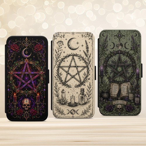 Pentagram witchy gothic case - pentagram,