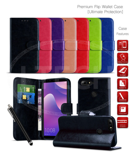 Wallet phone leather effect - leather,