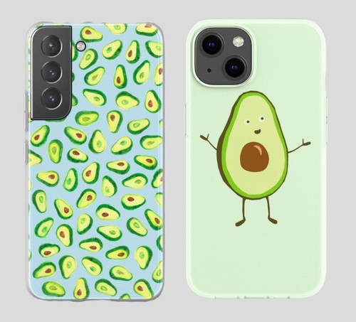 Vegan avocado phone case - vegan,